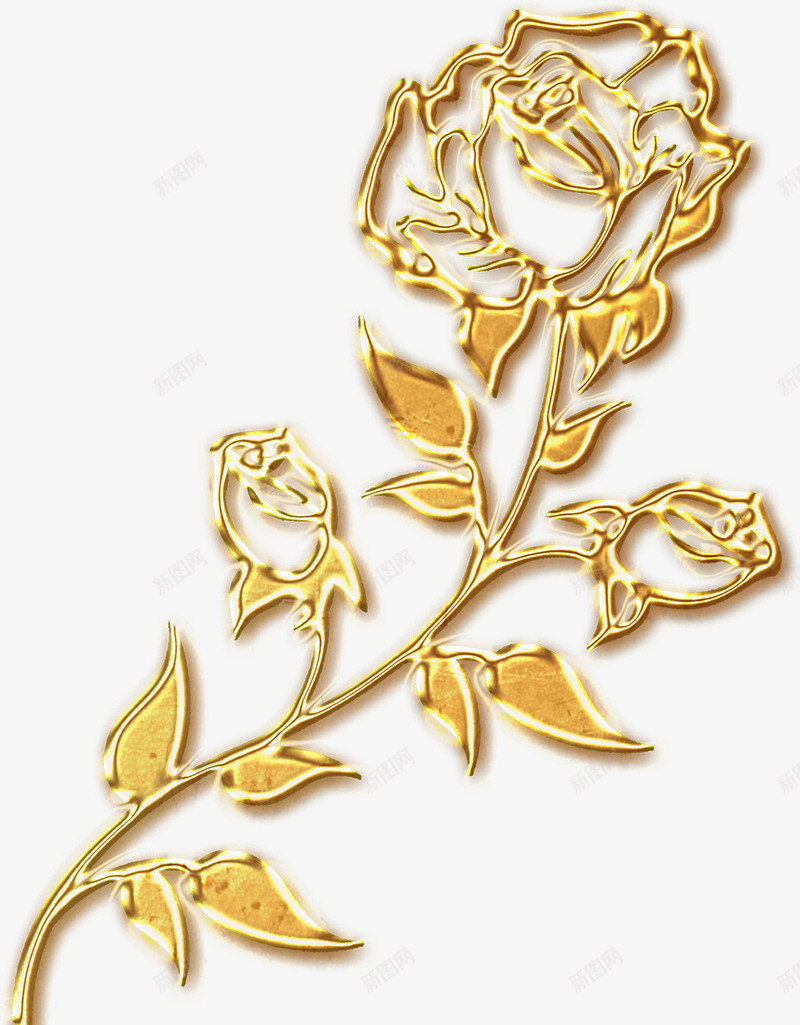 创意质感玫瑰花造型png免抠素材_88icon https://88icon.com 创意 玫瑰花 质感 造型