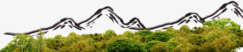 手绘远处山脉png免抠素材_88icon https://88icon.com 山脉 手绘 远处