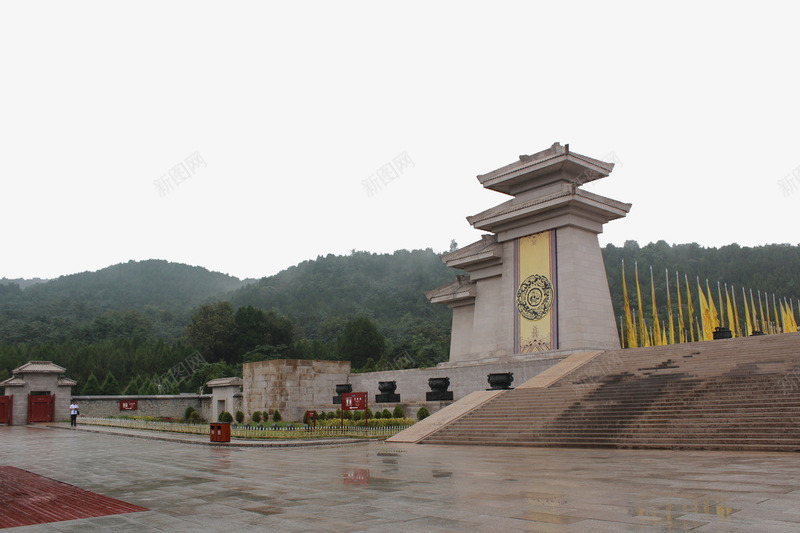 陕西名胜黄帝陵png免抠素材_88icon https://88icon.com 名胜 国内旅游 摄影 景观 自然 远山 陕西 黄帝陵 黄旗 黄陵