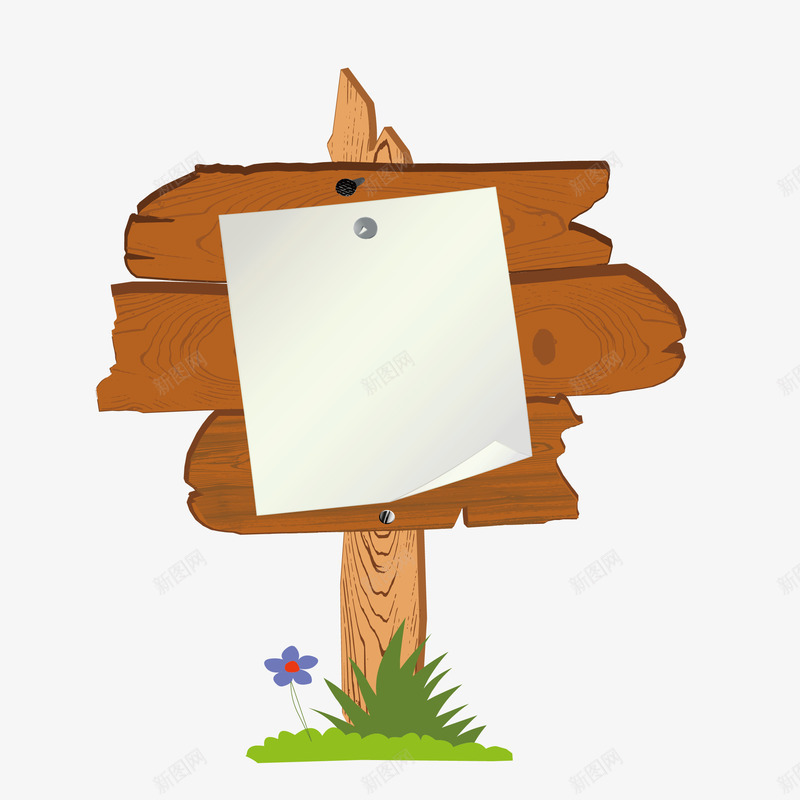 木头指示牌路标png免抠素材_88icon https://88icon.com 产品实物 指示牌 木头 路标