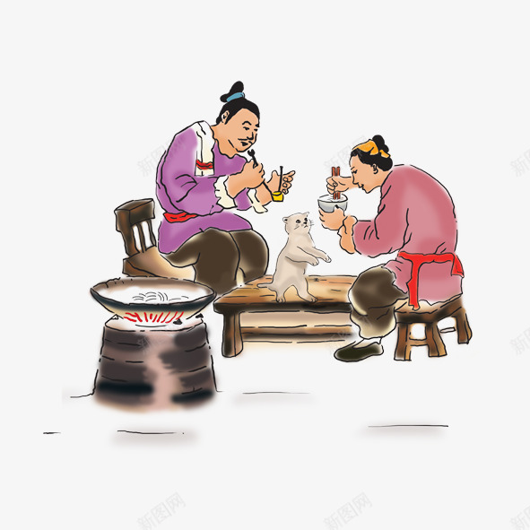 古典人物聚餐psd免抠素材_88icon https://88icon.com 人物 古典 吃饭 吃饭古代 年代 经典 聚餐