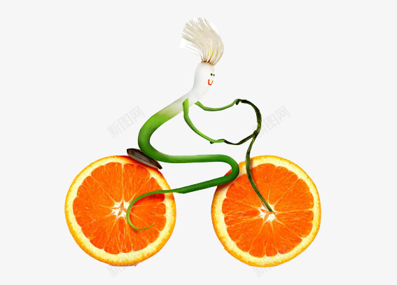 创意果蔬png免抠素材_88icon https://88icon.com 创意 创意果蔬设计 创意果蔬造型设计免费下载 创意水果 自行车 葱 香橙
