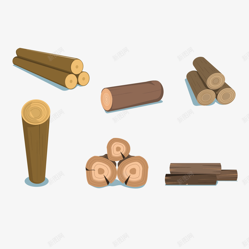 砍伐截断木头png免抠素材_88icon https://88icon.com 截断 木头 砍伐 砍断 砍木