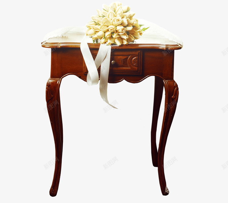 桌子上的花png免抠素材_88icon https://88icon.com 产品实物 家具 桌子 花