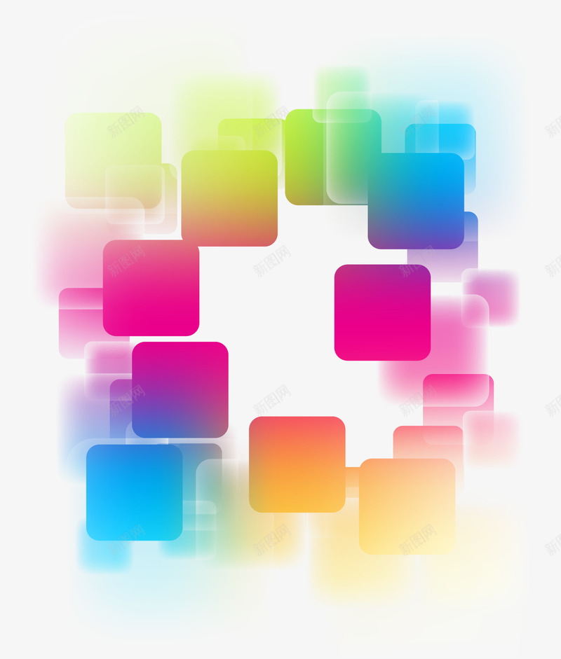 抽象方形炫彩矢量图ai免抠素材_88icon https://88icon.com 抽象 抽象方形炫彩 方形 炫彩 科技 矢量图