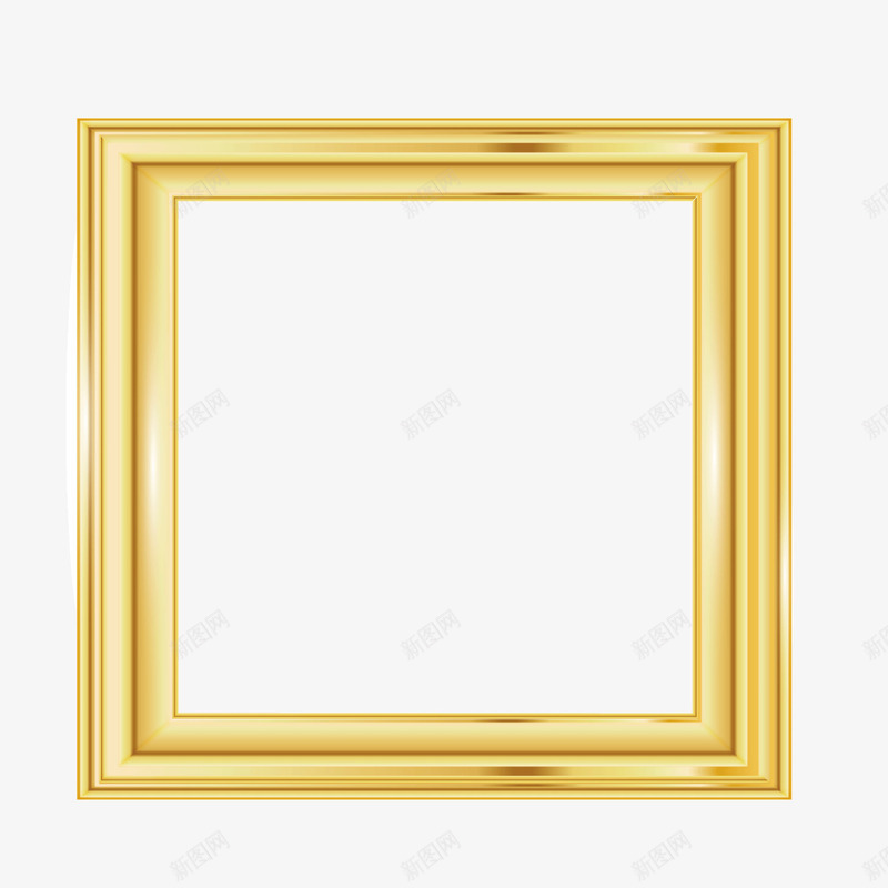 金色方形相框放大框png免抠素材_88icon https://88icon.com 放大框 方形 相框 金色