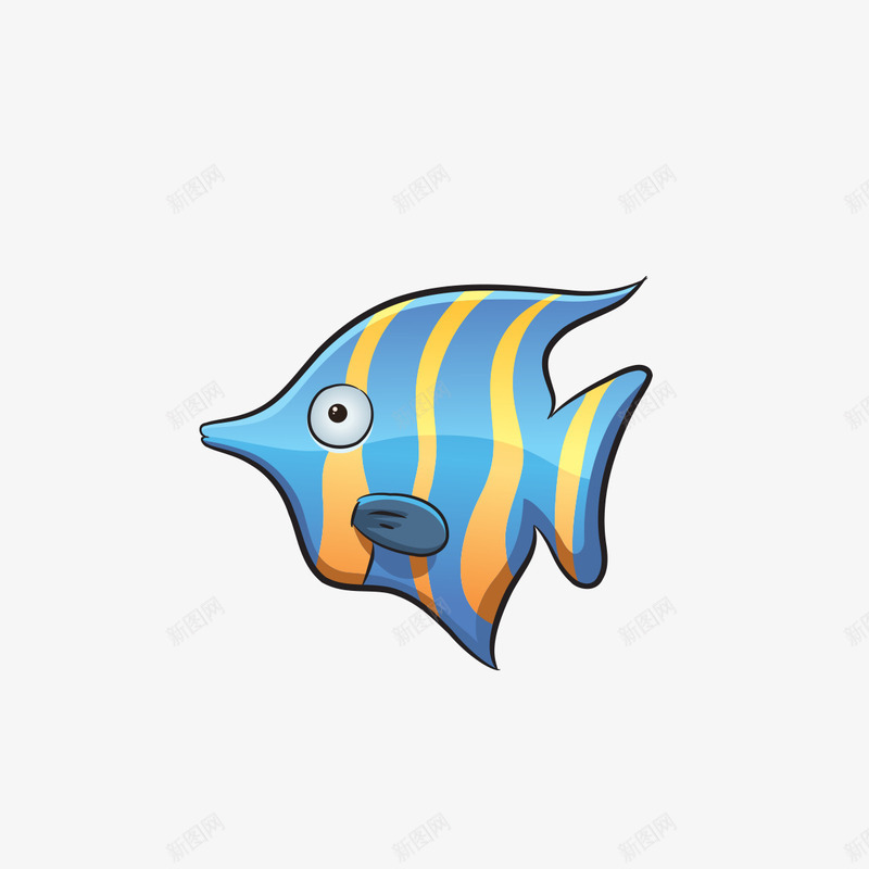 卡通飞鱼造型png免抠素材_88icon https://88icon.com 创意 卡通 造型 飞鱼