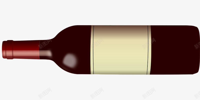 红酒玻璃瓶png免抠素材_88icon https://88icon.com 包装 国外 波尔多 进口