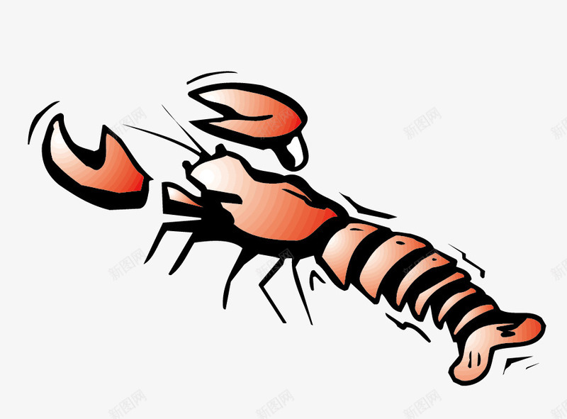 皮皮虾矢量图eps免抠素材_88icon https://88icon.com 大虾 皮皮虾 矢量素材 龙虾 矢量图