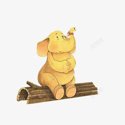 大象png免抠素材_88icon https://88icon.com 动物 卡通 大象 雨伞