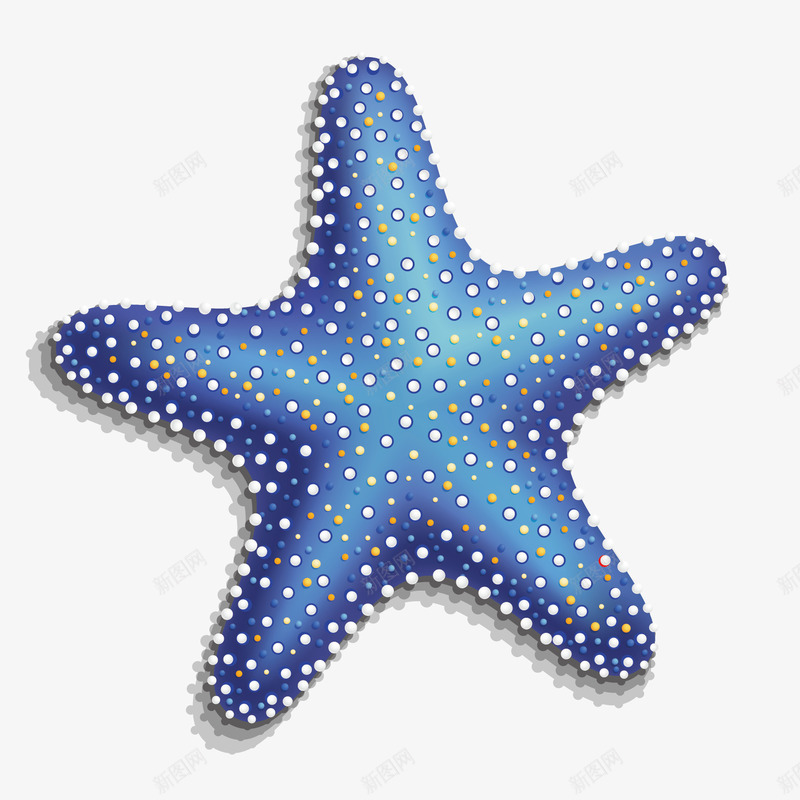 海星矢量图ai免抠素材_88icon https://88icon.com 星星 海星 蓝色 矢量图