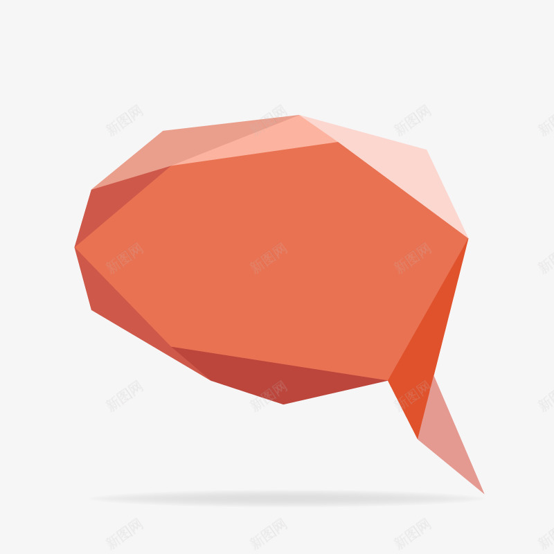 橙色对话框矢量图eps免抠素材_88icon https://88icon.com 切面 卡通 商务 纸折 矢量图
