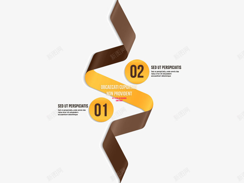 折纸彩带信息图ppt矢量图ai免抠素材_88icon https://88icon.com ppt 信息图 彩带 折纸 矢量素材 矢量图