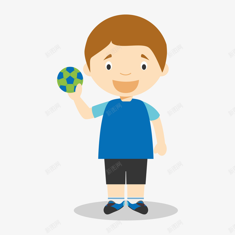 蓝色足球运动员少年卡通png免抠素材_88icon https://88icon.com 卡通 少年 蓝色 足球 运动员 青少年足球
