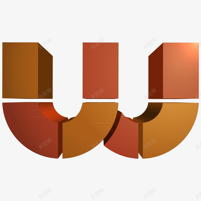 立体拼接英文字母wpng免抠素材_88icon https://88icon.com 创意 小写字母w 拼接 橘色 科技 立体字母 红色