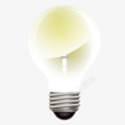 发光通透的电灯泡png图片下载 发光通透的电灯泡素材