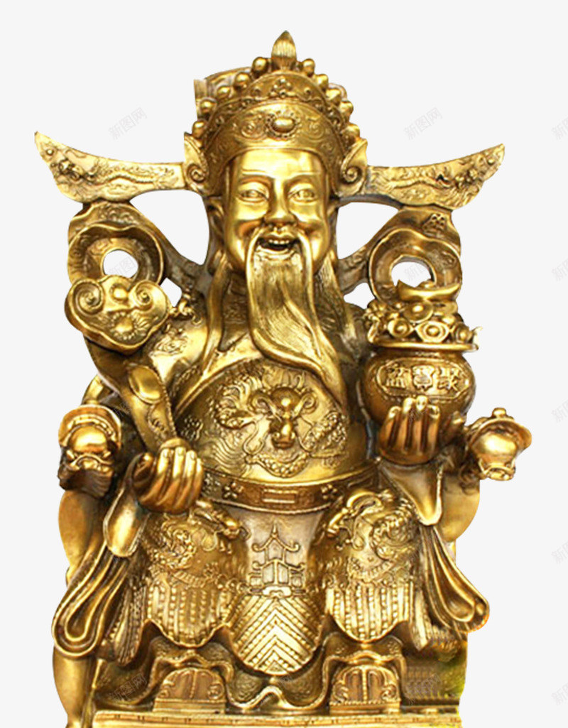 开光文财神png免抠素材_88icon https://88icon.com 佛像 家具风水 开光 文财神