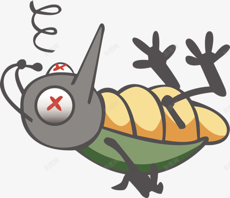 卡通昆虫头晕元素png免抠素材_88icon https://88icon.com 不舒服 人物 免扣 免费下载 冒星星 卡通 卡通人物头晕 喝多了 头晕 头脑混乱 眼花 脑袋涨 走路不了