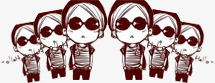 手绘卡通眼镜男生png免抠素材_88icon https://88icon.com 卡通 男生 眼镜