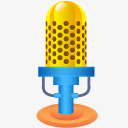 黄色话筒png免抠素材_88icon https://88icon.com 桌面 话筒 黄色