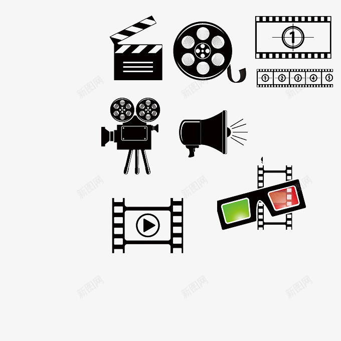 微电影png免抠素材_88icon https://88icon.com 微影 微电影 电影素材 素材