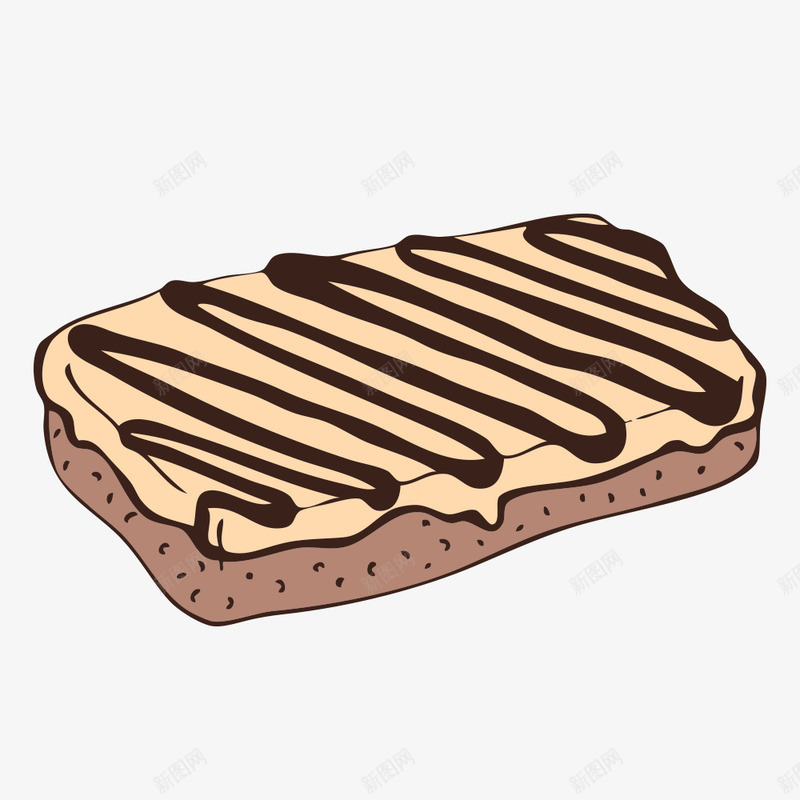方形蛋糕png免抠素材_88icon https://88icon.com 卡通 可口 吃的 巧克力 扁平化 拿破仑蛋糕 美味 食物