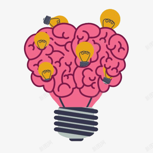 大脑的灯泡png免抠素材_88icon https://88icon.com 人脑图 创意 卡通 可爱 大脑 寓意 形象 手绘 智慧 灯泡 粉色 聪明 脑浆