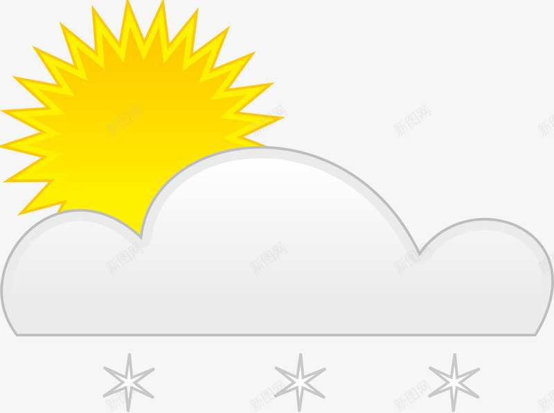 太阳和白云png免抠素材_88icon https://88icon.com 云 天气 太阳 气候 雪 预测