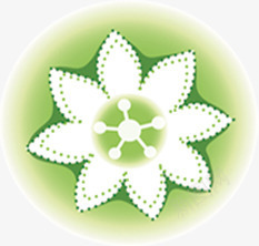 绿色简约清新花朵造型png免抠素材_88icon https://88icon.com 清新 简约 绿色 花朵 造型
