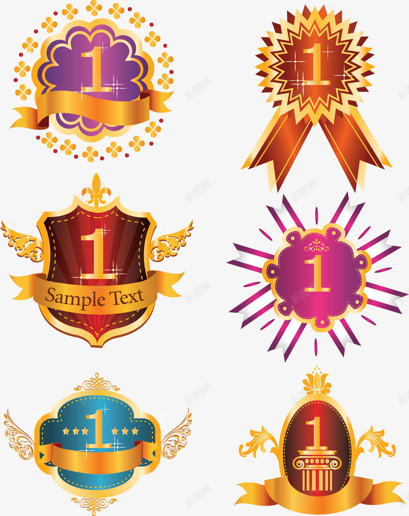 金色徽章1标签矢量图ai免抠素材_88icon https://88icon.com 1 EPS矢量素材载 丝带 徽章 徽章标签 徽章矢量 徽章设计 标签 标签设计 设计 金色 金色彩带 金色徽章 金色标签 金色矢量 矢量图