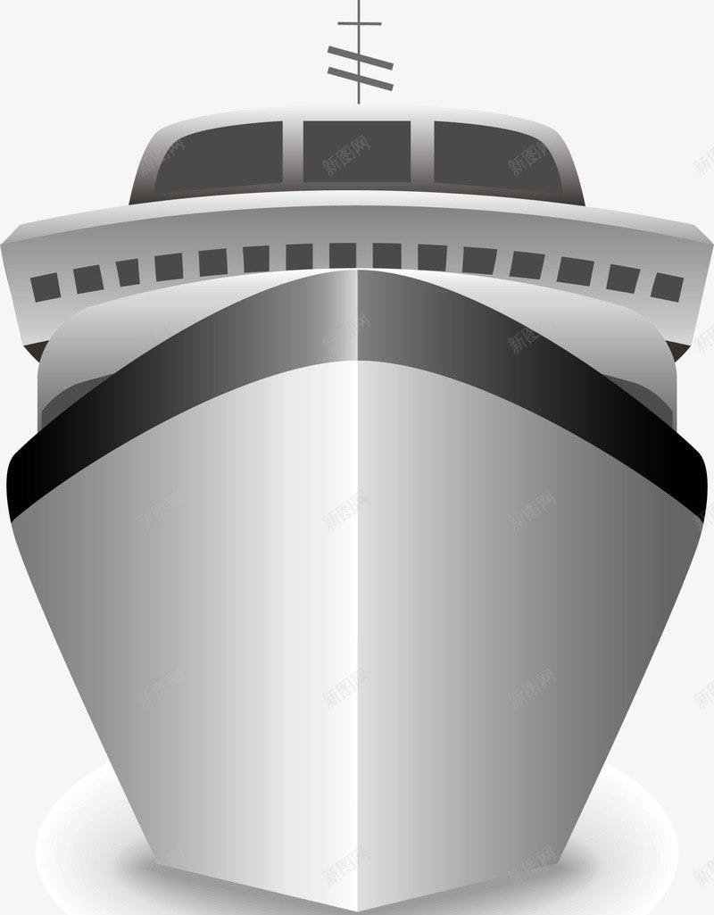 灰色简约游轮png免抠素材_88icon https://88icon.com 卡通轮船 大海 清新游轮 灰色游轮 简约轮船 装饰图案