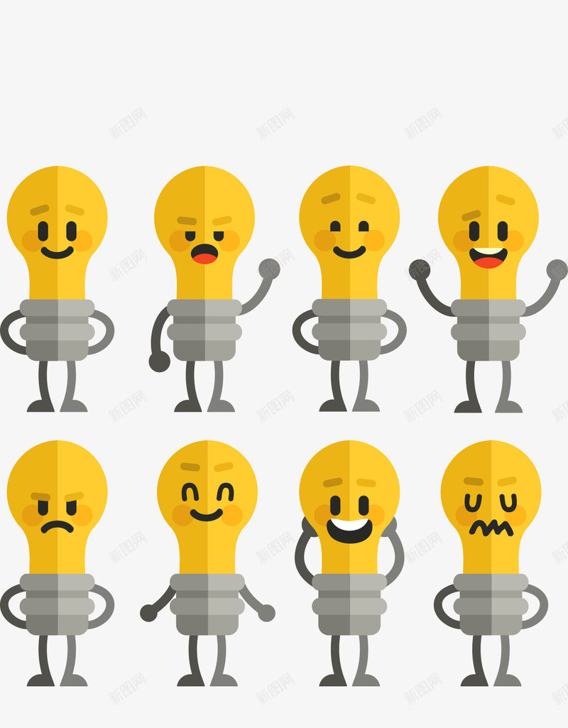 可爱灯泡搞笑有趣图案png免抠素材_88icon https://88icon.com 创意灵感 动漫插画 卡通 可爱搞笑 可爱灯泡 恶搞 恶搞风 排忧解难 搞笑 有趣图案 解决方法的图标