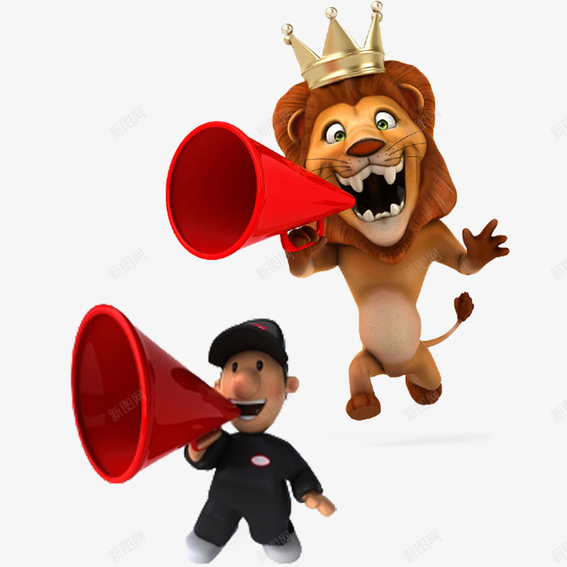 喊话的人psd免抠素材_88icon https://88icon.com 卡通 喇叭符号 喊话 大喇叭符号 小喇叭符号 符号 通知喇叭符号