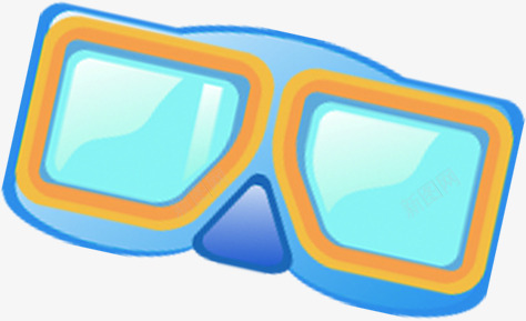 手绘开学季游泳眼镜png免抠素材_88icon https://88icon.com 开学 游泳 眼镜