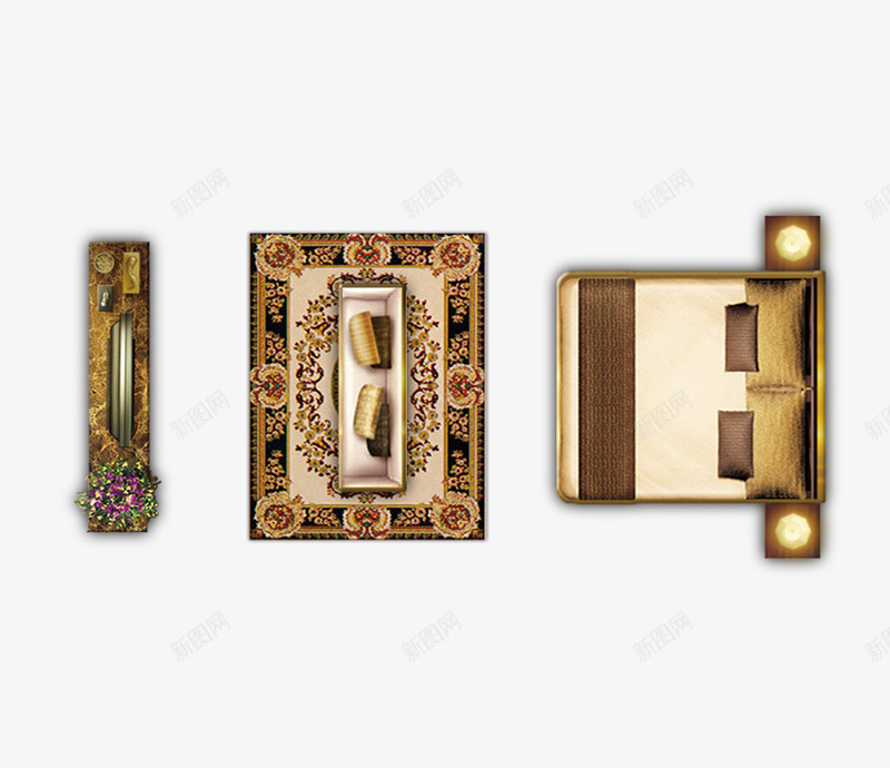 彩平图户型图时尚床电视柜地毯psd免抠素材_88icon https://88icon.com 地毯 床 彩平图 户型图 时尚 电视柜