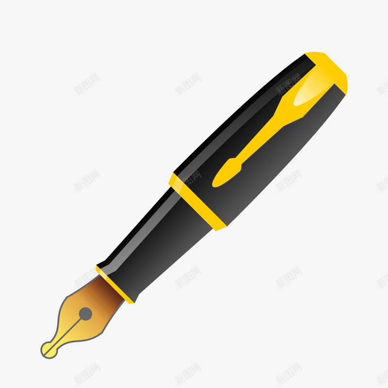黑色商务卡通钢笔矢量图ai免抠素材_88icon https://88icon.com 卡通 商务 钢笔 黑色 黑色商务 矢量图