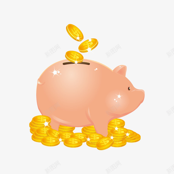 小猪存钱罐图形png免抠素材_88icon https://88icon.com png下载 png图库 免费png 存钱罐 小猪存钱罐 理财 矢量png 矢量存钱罐