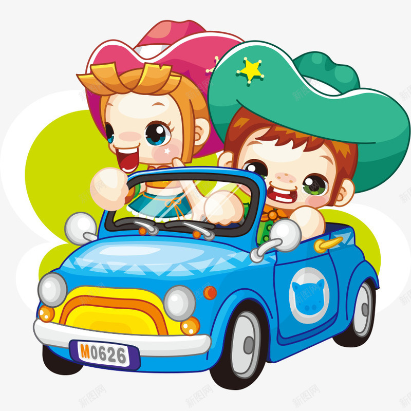 卡通手绘出行png免抠素材_88icon https://88icon.com 出游 出行 游玩 游行