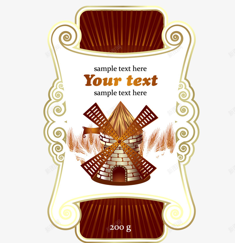 欧式瓶贴矢量图ai免抠素材_88icon https://88icon.com 欧式包装免费png下载 欧式包装设计 欧式瓶贴设计 瓶贴设计矢量图 矢量图