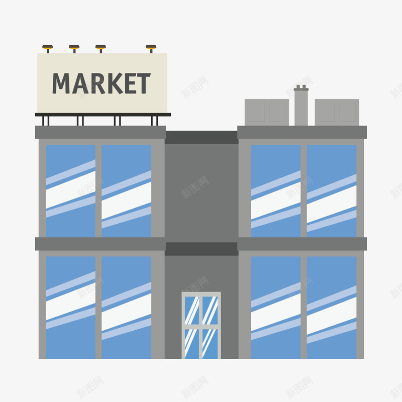 卡通银行建筑办公楼矢量图ai免抠素材_88icon https://88icon.com 办公楼 卡通 建筑 银行 矢量图