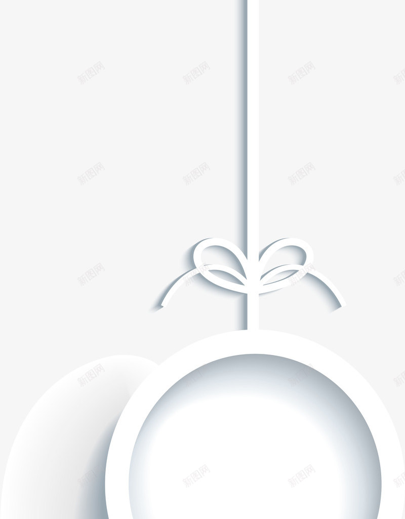 小清新白色吊卡png免抠素材_88icon https://88icon.com 唯美 小清新吊卡 白色吊卡 白色绳子 白色蝴蝶结 简约吊卡