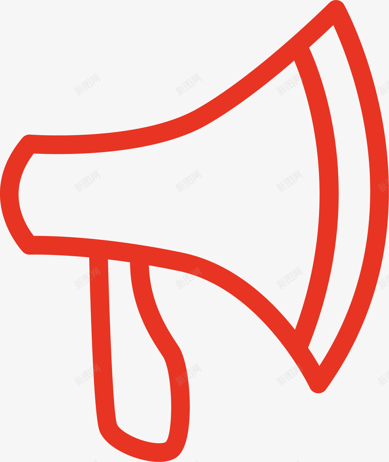 红色喇叭矢量图ai免抠素材_88icon https://88icon.com 卡通 喇叭符号 大喇叭符号 小喇叭符号 符号 红色 通知喇叭符号 矢量图