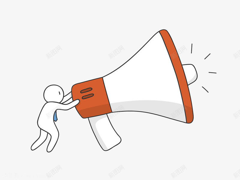 用喇叭说话的卡通人png免抠素材_88icon https://88icon.com 卡通 可爱 喇叭 喊喇叭的人 大声 手绘 扩音 红色 说话