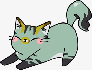 手绘卡通猫咪海报png免抠素材_88icon https://88icon.com 卡通 海报
