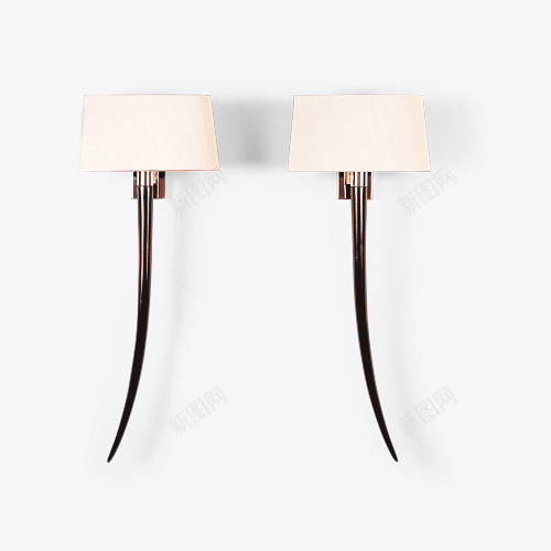 双牛角支架壁灯家具装饰png免抠素材_88icon https://88icon.com 壁灯 家具 家具装饰 支架 牛角 白色壁灯