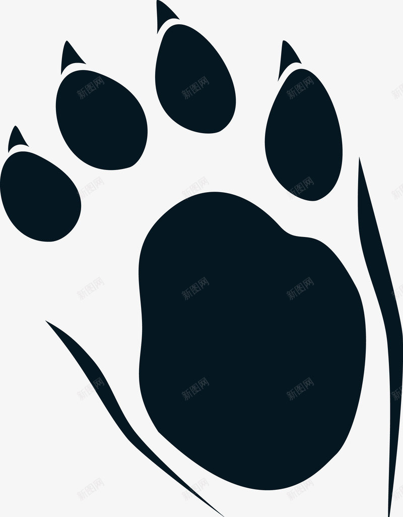 卡通黑色猫爪印png免抠素材_88icon https://88icon.com 卡通 卡通猫爪印 爪印 猫 猫咪 猫爪 猫爪印 黑色