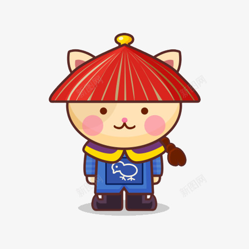 穿官服的猫咪png免抠素材_88icon https://88icon.com 官服 戴帽子 猫咪 穿官服 红色