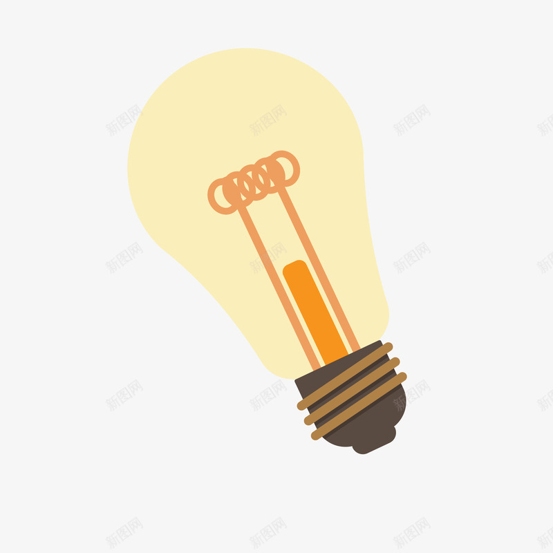 卡通扁平化灯泡矢量图ai免抠素材_88icon https://88icon.com 卡通 商业 想法 扁平化 排忧解难 灯泡 灵感 矢量图 解决方法的图标
