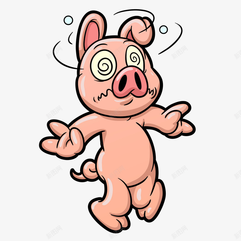 手绘气晕粉色小猪矢量图eps免抠素材_88icon https://88icon.com 免扣Png 创意 动物 卡通 小猪 手绘 时尚 昏迷 气晕 粉色 矢量图