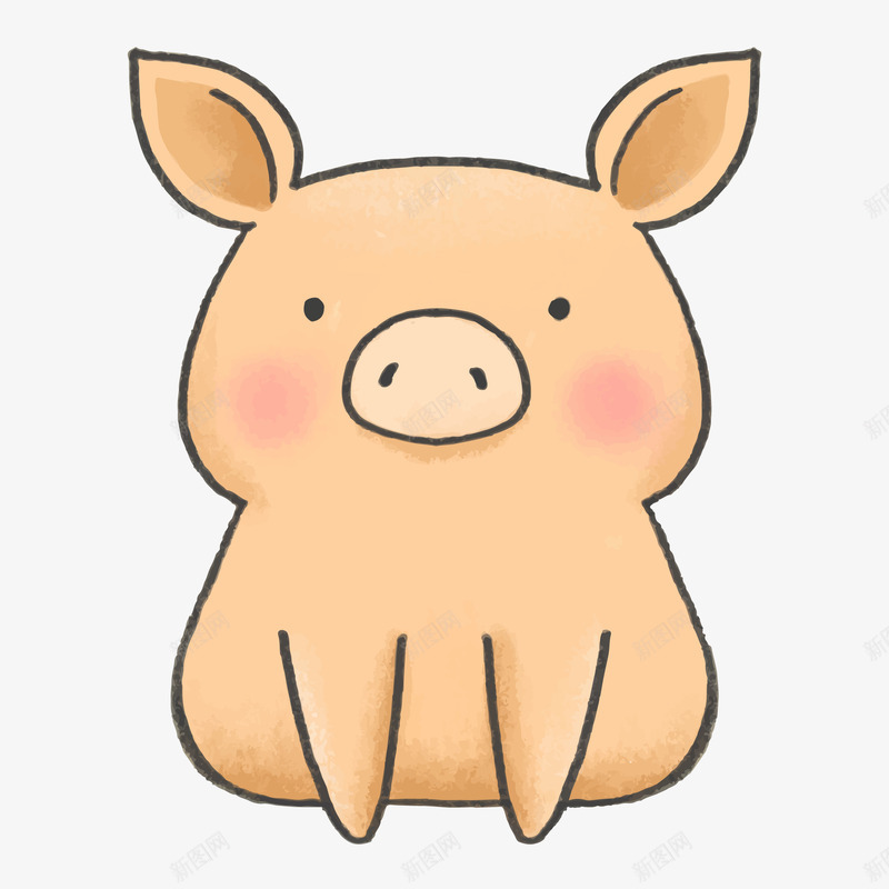 水墨风格的小猪矢量图ai免抠素材_88icon https://88icon.com PNG小猪 可爱小猪 小猪 小猪PNG 水墨 水墨小猪 水墨风格 矢量图